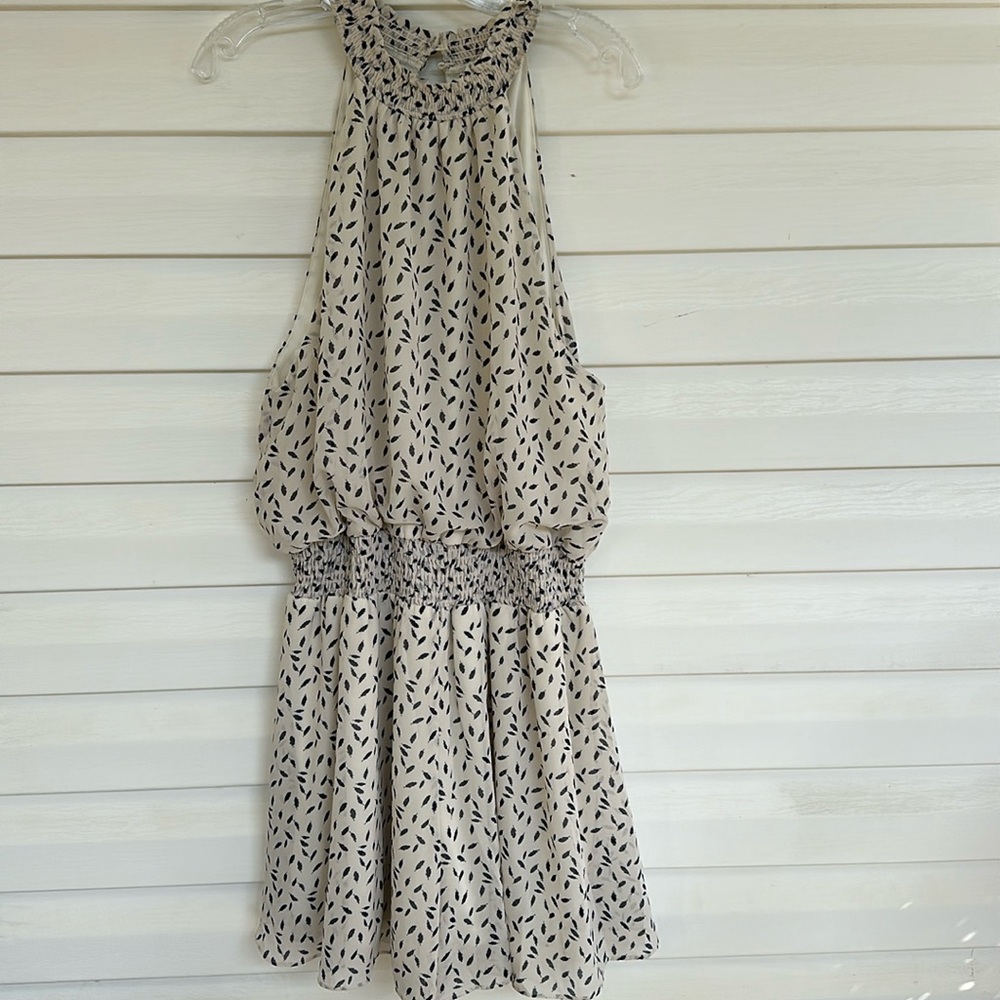 She + Sky Patterned Sleeveless Dress